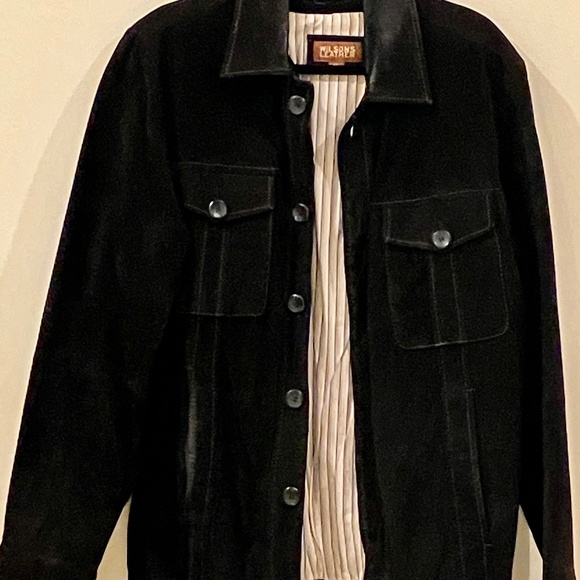 Vintage Wilsons Leather Men's Black Suede Jacket